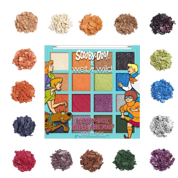 Scooby Doo Limited PR Box 15 pcs Eyeshadow Lip balm, Blush, Brushes, Eyeliner - Picture 4 of 12